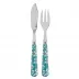 Daisy Turquoise Fish Set 8.25" (Knife, Fork)