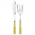 Daisy Yellow 2-Pc Fish Serving Set 11" (Knife, Fork)