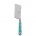 Daisy Turquoise Cheese Cleaver 8"