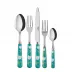 Tulip Turquoise 5-Pc Setting (Dinner Knife, Dinner Fork, Soup Spoon, Salad Fork, Teaspoon)