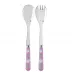 Tulip Pink 2-Pc Salad Serving Set 10.25" (Fork, Spoon)