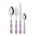 Tulip Pink 4-Pc Setting (Dinner Knife, Dinner Fork, Soup Spoon, Teaspoon)
