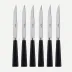 Nature Black Press Wood Set Of 6 Steak Knives