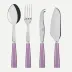 Icon Lilac Set Of 4 Serving Pieces (Serving Spoon, Serving Fork, Cheese Knife Large, Tart Slicer)