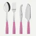 Icon Pink Set Of 4 Serving Pieces (Serving Spoon, Serving Fork, Cheese Knife Large, Tart Slicer)