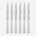 Icon White Set Of 6 Steak Knives