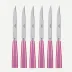 Icon Pink Set Of 6 Steak Knives