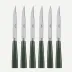 Icon Dark Green Set Of 6 Steak Knives