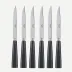 Icon Dark Grey Set Of 6 Steak Knives