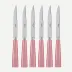 Icon Soft Pink Set Of 6 Steak Knives