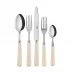 Basic Ivory 5-Pc Setting (Dinner Knife, Dinner Fork, Soup Spoon, Salad Fork, Teaspoon)