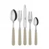 Basic Light Khaki 5-Pc Setting (Dinner Knife, Dinner Fork, Soup Spoon, Salad Fork, Teaspoon)
