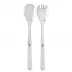 Basic White 2-Pc Salad Serving Set 10.25" (Fork, Spoon)