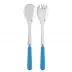 Basic Cerulean Blue 2-Pc Salad Serving Set 10.25" (Fork, Spoon)