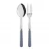 Basic Grey 2-Pc Serving Set 10.25" (Fork, Spoon)