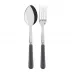 Basic Dark Grey 2-Pc Serving Set 10.25" (Fork, Spoon)