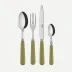 Basic Sage Green 24 Pieces Cutlery Set 9.25"