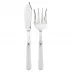 Basic White 2-Pc Fish Serving Set 11" (Knife, Fork)