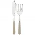 Basic Light Khaki 2-Pc Fish Serving Set 11" (Knife, Fork)