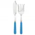 Basic Cerulean Blue 2-Pc Fish Serving Set 11" (Knife, Fork)