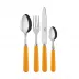 Basic Yellow 4-Pc Setting (Dinner Knife, Dinner Fork, Soup Spoon, Teaspoon)