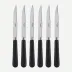 Pop Unis Black Set Of 6 Steak Knives