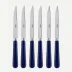 Pop Unis Navy Blue Set Of 6 Steak Knives