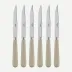 Pop Unis Light Kaki Set Of 6 Steak Knives