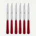 Pop Unis Burgundy Set Of 6 Steak Knives