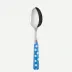 White Dots Light Blue Soup Spoon 8.5"