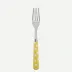 White Dots Yellow Dinner Fork 8.5"