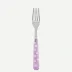 White Dots Pink Dinner Fork 8.5"
