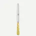 White Dots Yellow Dinner Knife 9.25"