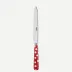 White Dots Red Dinner Knife 9.25"