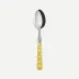 White Dots Yellow Teaspoon 6"