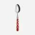 White Dots Red Teaspoon 6"