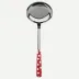 White Dots Red Ladle 10.5"