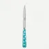 White Dots Turquoise Steak Knife 9"