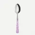 White Dots Pink Dessert Spoon 7.5"