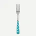 White Dots Turquoise Salad Fork 7.5"