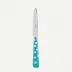 White Dots Turquoise Dessert Knife 8"