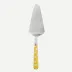 White Dots Yellow Tart Slicer 10"