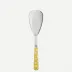 White Dots Yellow Rice Serving Spoon 10"