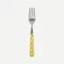 White Dots Yellow Cake Fork 6.5"