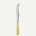 White Dots Yellow Large Cheese Knife 9.5"