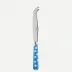 White Dots Light Blue Large Cheese Knife 9.5"