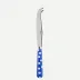 White Dots Lapis Blue Large Cheese Knife 9.5"