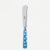 White Dots Light Blue Butter Knife 7.75"