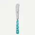 White Dots Turquoise Butter Knife 7.75"