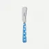 White Dots Light Blue Butter Spreader 5.5"